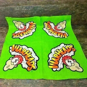Lot of 8 Warheads Candy Handkerchiefs